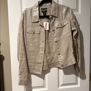 Jones New York Flax-Blend Jacket